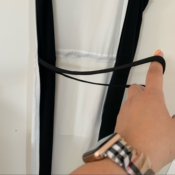 KENNETH COLE BLACK AND WHITE MAXI DRESS SIZE L - Picture 5 of 10